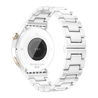 Smartwatch Rubicon RNCE92 złoty ceramiczna bransoleta SMARUB169
