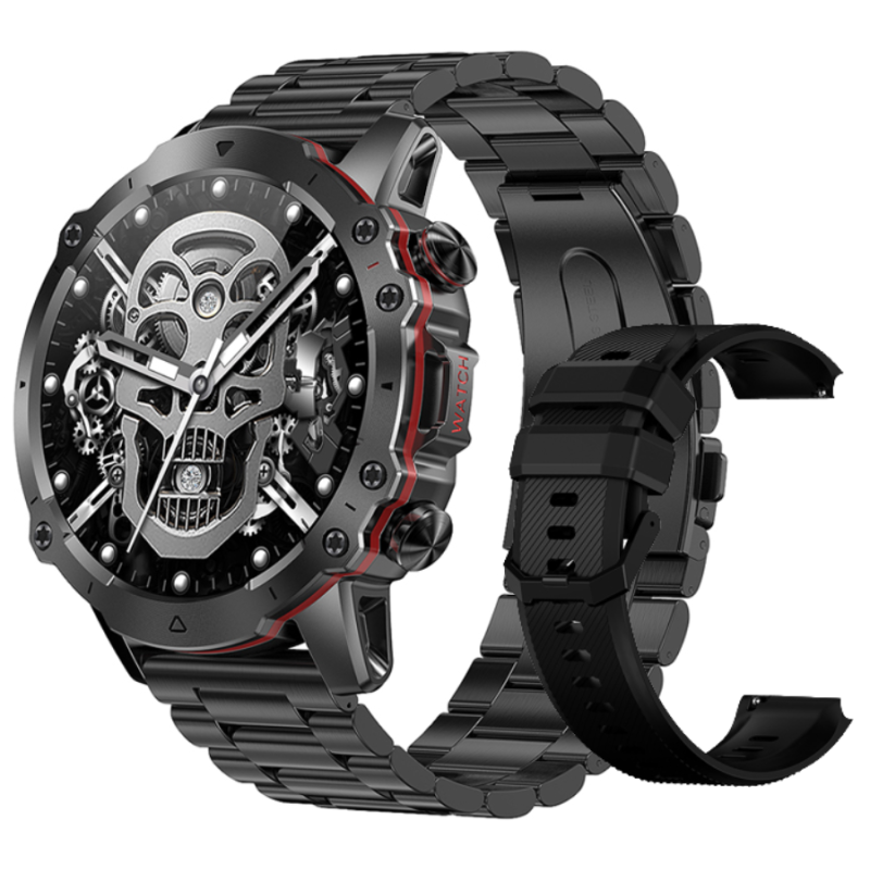 Smartwatch Rubicon RNCF18 Czarny - Pulsometr, Bluetooth - JubilerSezam.pl