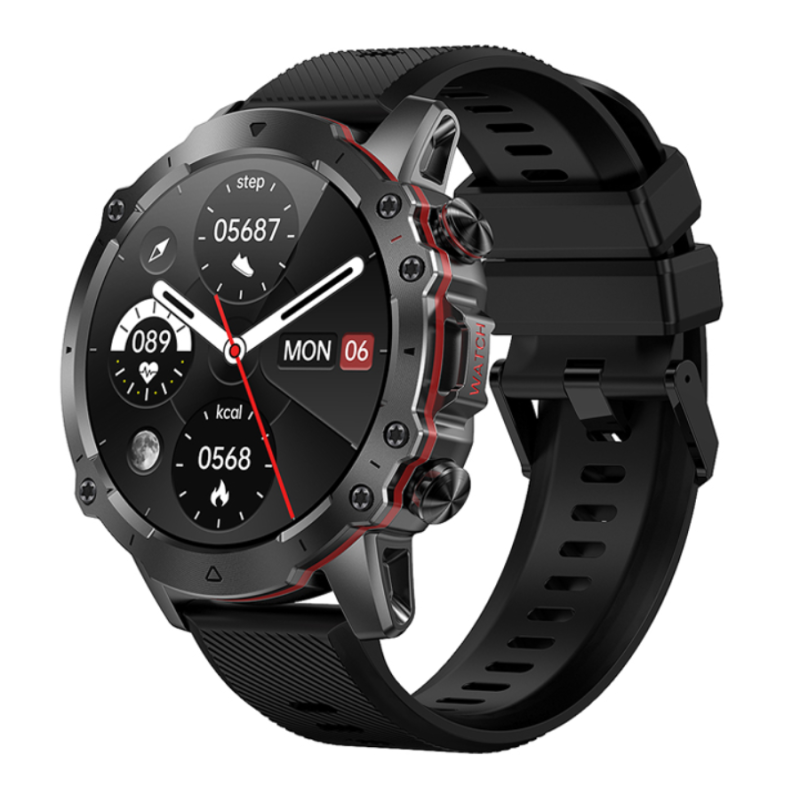 Smartwatch Rubicon RNCF18 czarna bransoleta i czarny silikon SMARUB271