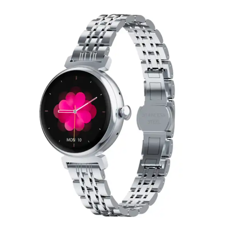 Smartwatch Rubicon RNCF21 Srebrny AMOLED + Zielony Pasek - JubilerSezam.pl