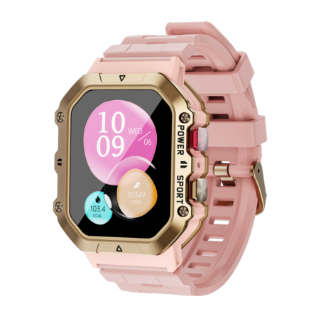 Różowy Smartwatch Rubicon RNCF28 SMARUB290 - JubilerSezam.pl