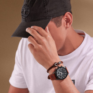 Zegarek męski Timberland na skórzanym pasku TDWGF0011203 - JubilerSezam.pl