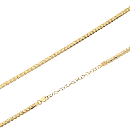 Złoty łańcuszek snake pr. 585 - JubilerSezam.pl
