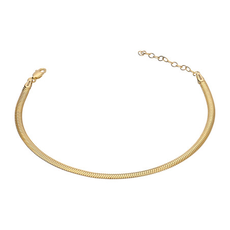 Złota Bransoletka Snake Płaska pr. 585 - JubilerSezam.pl