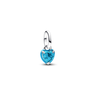 Charms Pandora Turkusowe Serce Srebro 925 - JubilerSezam.pl