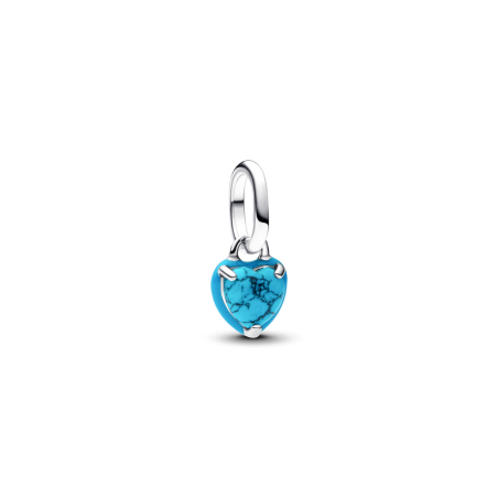 Charms Pandora Turkusowe Serce Srebro 925 - JubilerSezam.pl
