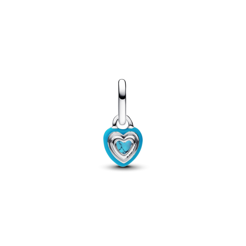 Mały charms-zawieszka Pandora Turkusowe serce 793827C01