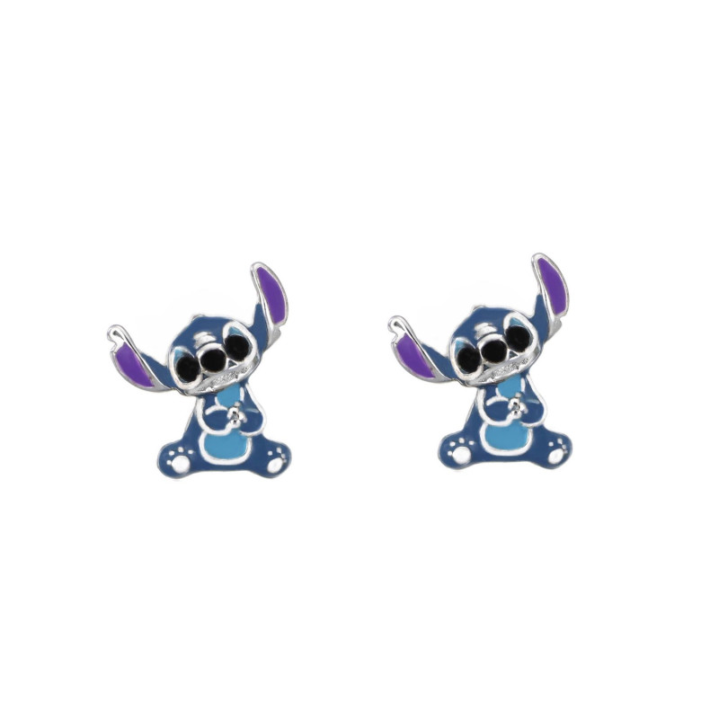 Srebrne Kolczyki Disney Stitch dla Dziewczynki - JubilerSezam.pl