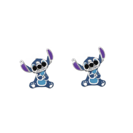 Srebrne Kolczyki Disney Stitch dla Dziewczynki - JubilerSezam.pl