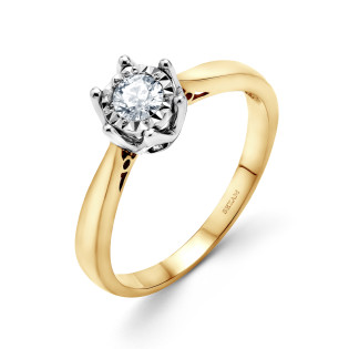 Pierścionek Zaręczynowy z Diamentem 0.40ct Royal - JubilerSezam.pl