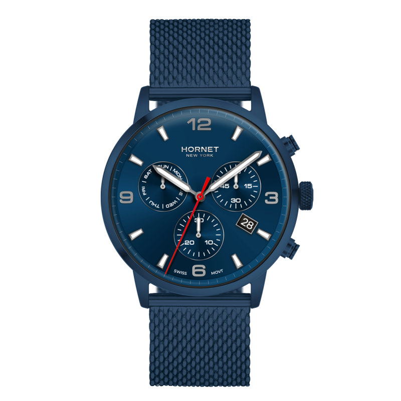 Hornet Performance Broadway — granatowy zegarek chronograf