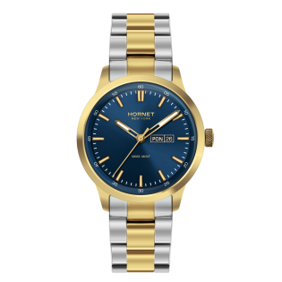 Hornet NYC Brighton — złoto-srebrny zegarek męski Swiss Movement