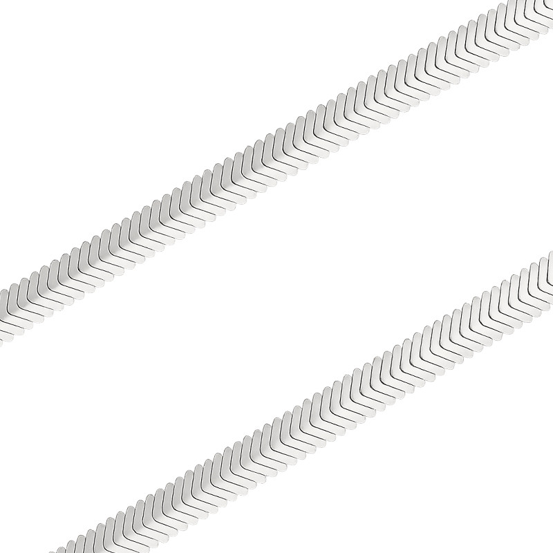 Srebrny Łańcuszek Snake Płaski - JubilerSezam.pl
