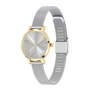 Cicada Milano – damski zegarek bi-color na bransolecie mesh