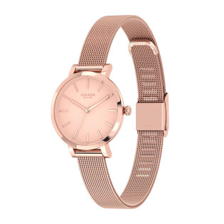 Cicada Milano – damski zegarek rose gold mesh | Jubiler Sezam