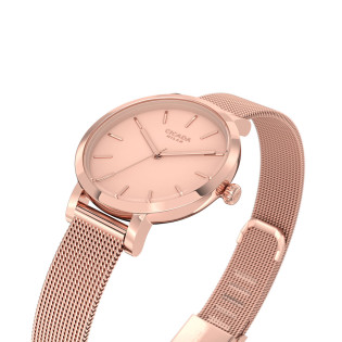 Cicada Milano – damski zegarek rose gold mesh | Jubiler Sezam