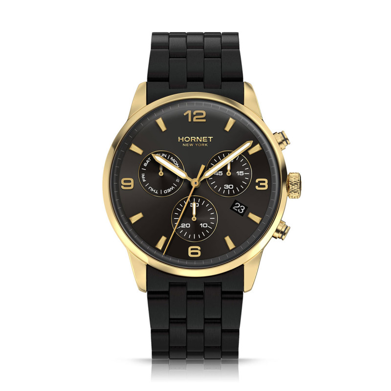 Hornet Performance St. James — czarno-złoty chronograf | Jubiler Sezam