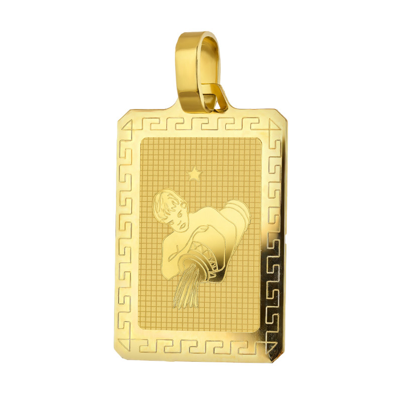 Złota zawieszka Zodiak Wodnik pr. 585 - JubilerSezam.pl