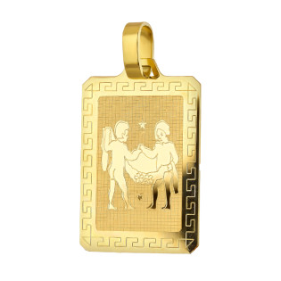 Złota Zawieszka Znak Zodiaku Bliźnięta pr. 585 - JubilerSezam.pl
