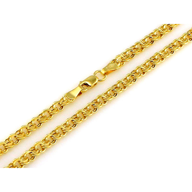 Łańcuszek złoty splot typu garibaldi 4,5 mm