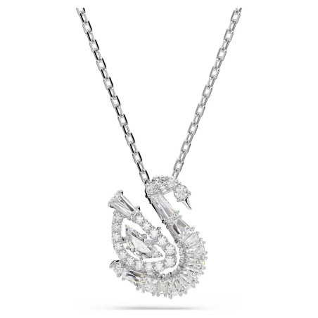 Naszyjnik Swarovski Swan szlify różnorodne, łabędź, biały