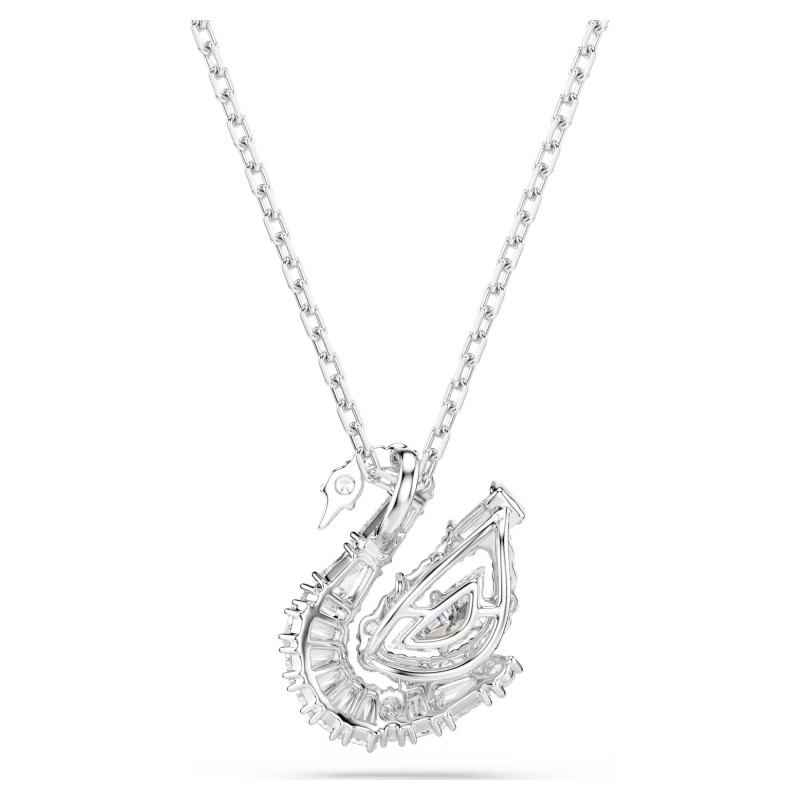 Naszyjnik Swarovski Swan szlify różnorodne, łabędź, biały