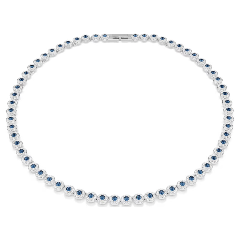 Naszyjnik Swarovski Una Angelic szlif okrągły, niebieski, powłoka z rodu