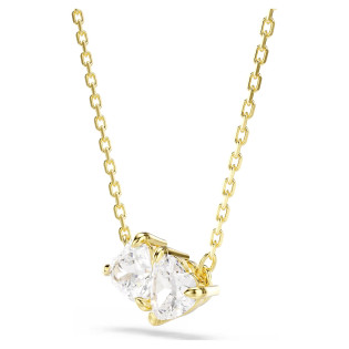 Naszyjnik Swarovski Mesmera Serce, biały, powłoka w odcieniu złota