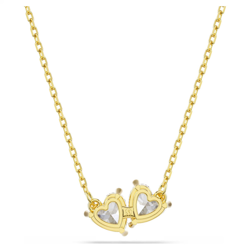 Naszyjnik Swarovski Mesmera Serce, biały, powłoka w odcieniu złota