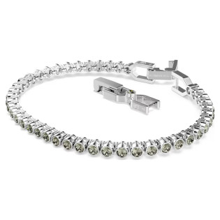 Bransoletka Swarovski Tennis Imber Emily szlif okrągły, czarna, powłoka z rodu