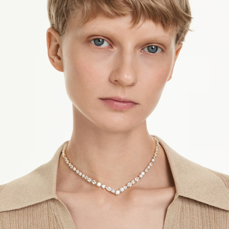 Naszyjnik Swarovski Mesmera powłoka w kolorze żółtego złota