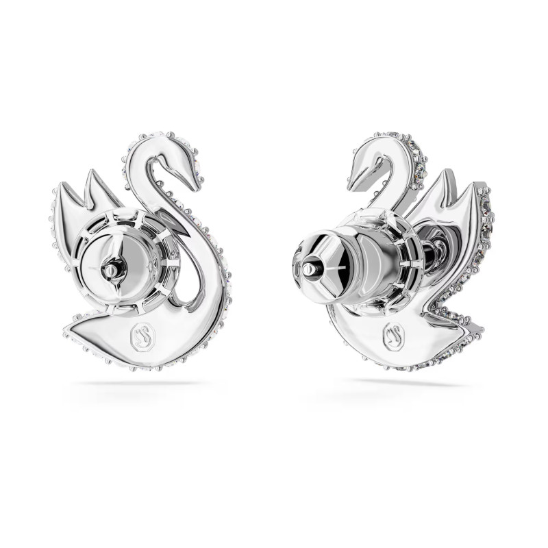 Kolczyki Swarovski zapinane na sztyft Swan ze stali
