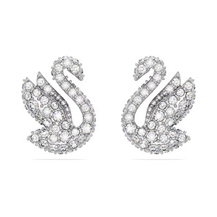 Kolczyki Swarovski zapinane na sztyft Swan ze stali