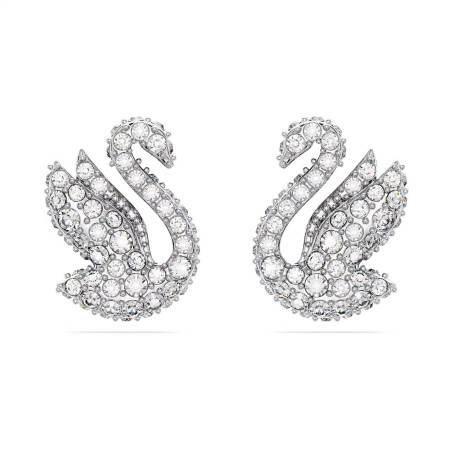 Kolczyki Swarovski zapinane na sztyft Swan ze stali