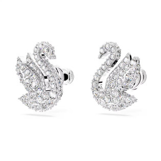 Kolczyki Swarovski zapinane na sztyft Swan ze stali