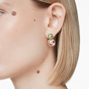 Długie kolczyki Swarovski Chroma ze stali