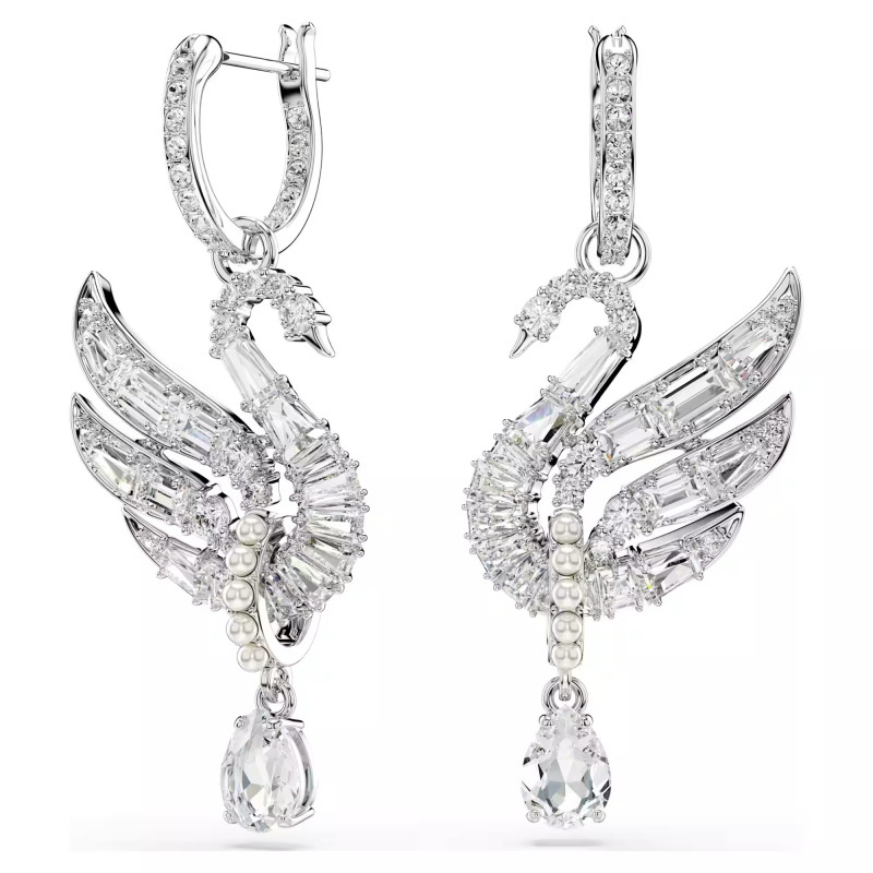 Kolczyki Swarovski Swan ze stali