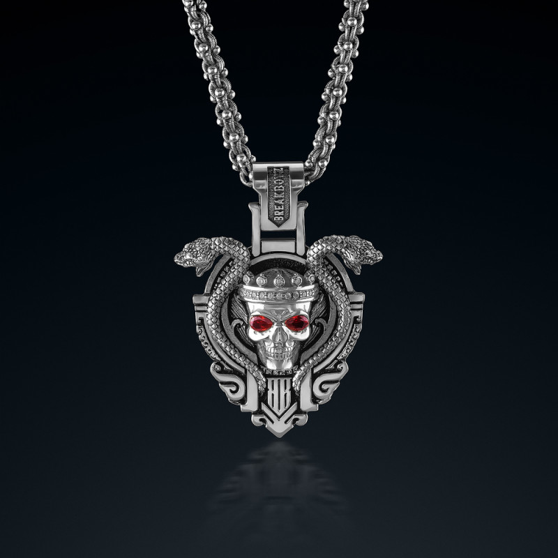 Wisior BREAKBOYZ Skull Eight soul first ze srebra 925