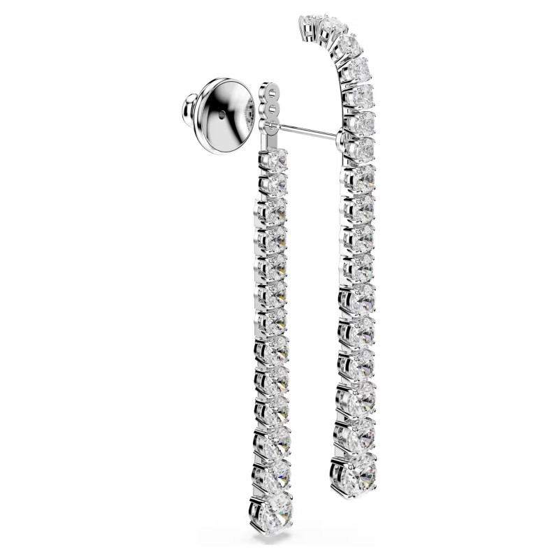Długie wiszące kolczyki Swarovski Matrix ze stali