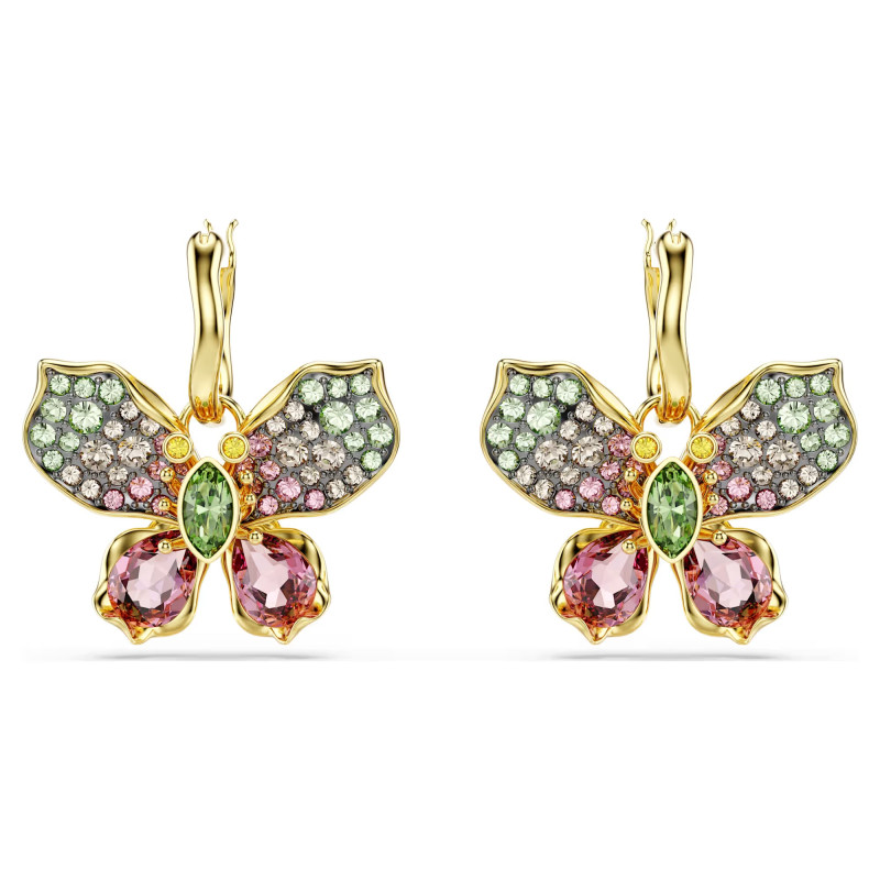 Długie kolczyki Swarovski Idyllia ze stali