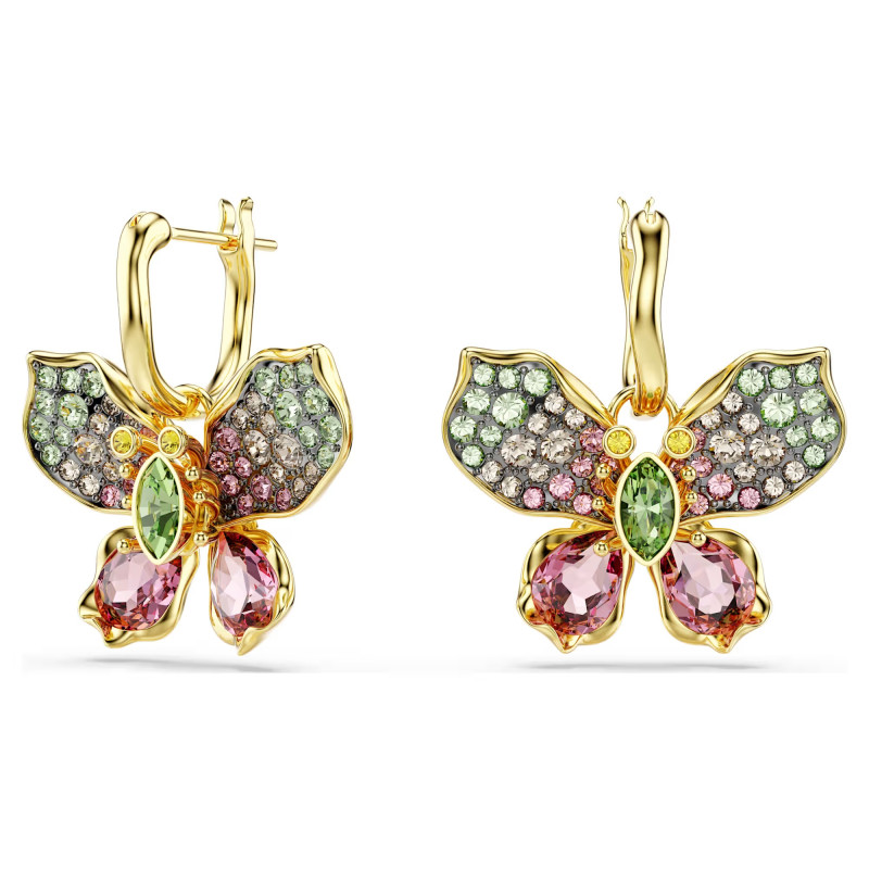 Długie kolczyki Swarovski Idyllia ze stali