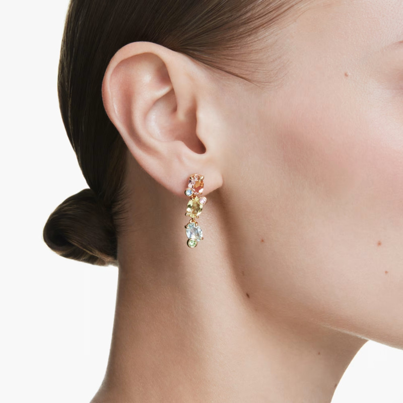 Długie kolczyki Swarovski Gema ze stali