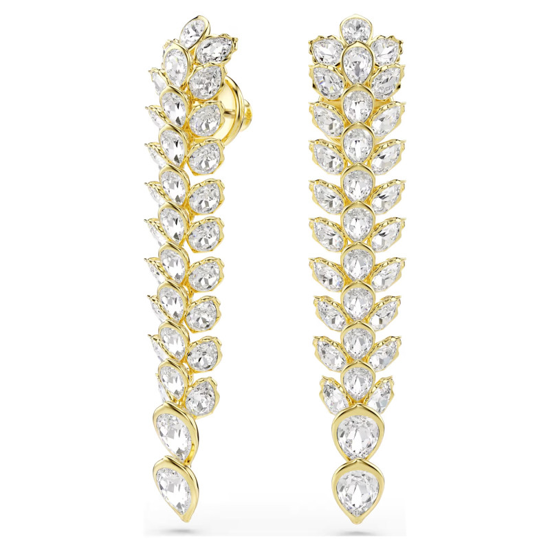 Długie kolczyki Swarovski Idyllia ze stali