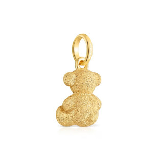 Wisiorek Tous Bold Bear miś z diamentowanego srebra 925 powlekanego 18-karatowym złotem