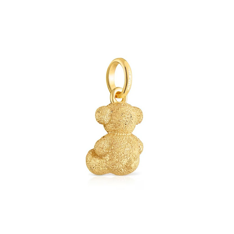 Wisiorek Tous Bold Bear miś z diamentowanego srebra 925 powlekanego 18-karatowym złotem