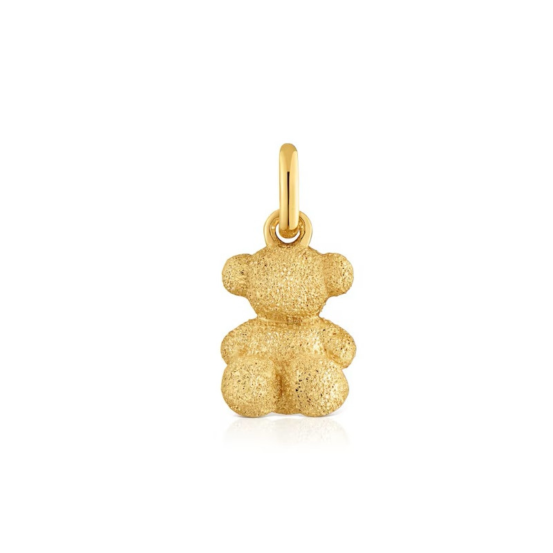Wisiorek Tous Bold Bear miś z diamentowanego srebra 925 powlekanego 18-karatowym złotem