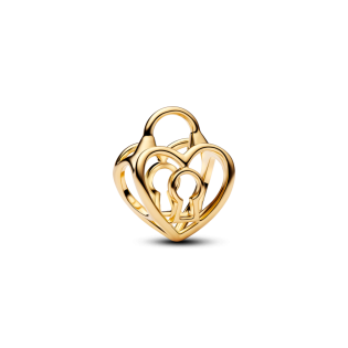 Charms Ażurowe serce z kłódką 764358C00