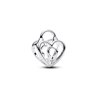 Charms Ażurowe serce z kłódką 794358C00 Ag 925