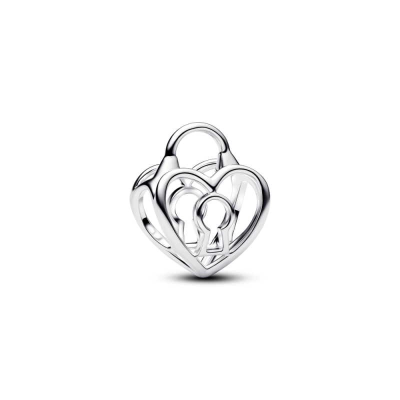 Charms Ażurowe serce z kłódką 794358C00 Ag 925