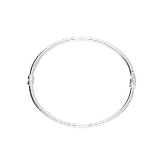 Bransoletka bangle 3mm okrągła srebro 925